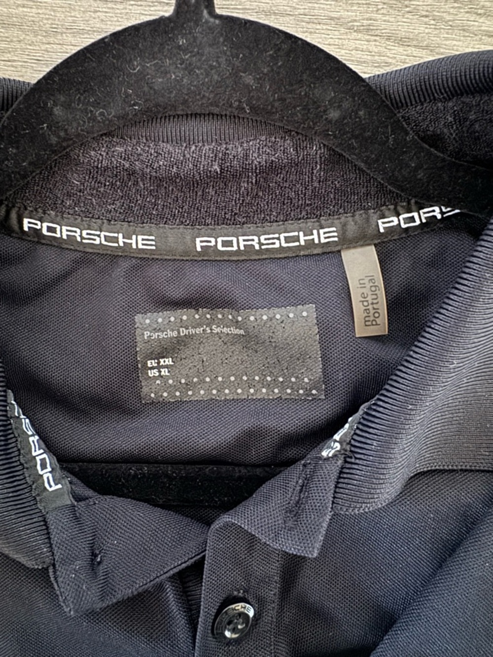 Porsche Drivers Selection Black Polo Shirt Short Sleeve XL - Picture 4 of 7